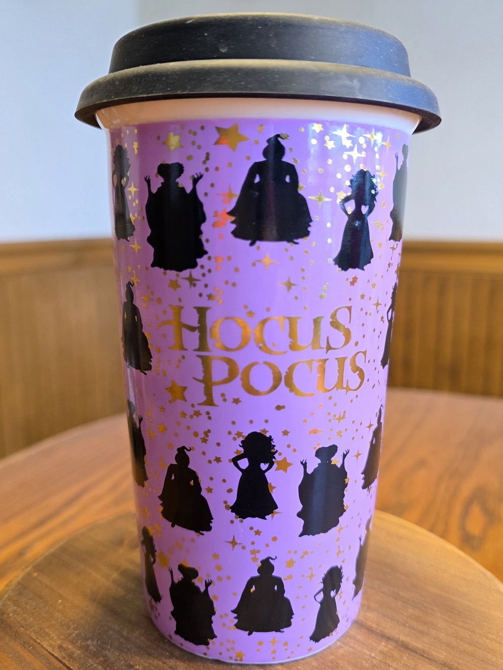 Disney Hocus Pocus Ceramic Travel Tumbler with Black Lid